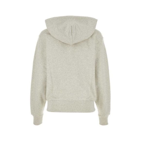 KENZO Melange Light Grey Stretch Cotton Sweatshirt - Picture 2 of 2